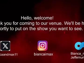 bianca_and_maxwell — Current Goal: creampie at 1000 tokens -- Next Goal: control de fuck machine -- PVT (OPEN) #creampie #anal - Multi-Goal : Subject shows GOALS #young #BigTits #latina