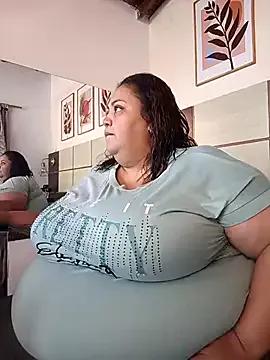 Alisson_am — Stand up and spank stomach & tits 