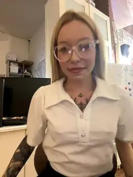 babydolll — massage pussy in panties in office